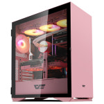 다크플래쉬 darkFlash DLX22 NEO 강화유리 핑크 미들타워 PC튜닝케이스 : 호연디지털