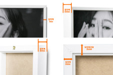 아크릴 화이트 몰딩 중형 대형 웨딩 가족사진 액자 : 100번길 액자