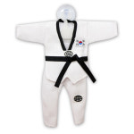 태권도 선물 악세사리 크리스마스 선물 태권도 굿즈 미니 백도복 한벌 상의 : 태권도쇼핑