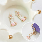 꽃잡는핑크고양이 팬던트부자재 에어팟키링만들기 A1349 : 오로라데코덴