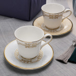 한국도자기 로얄 페일블루 커피잔 세트 2인조 4P : 주식회사 아이쿡스