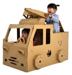 대형 색칠하는 종이집 버스 소방차 로보트 경찰차 사자 공룡 : 뻔펀마켓