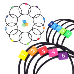 점프운동 놀이 점프 앤 드로우 빈백 던지기 달리기 놀이 유아체육교구 유치원 어린이집 : 엘디티몰