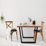 오크나무 1800 와이드 식탁 6인용 카페 테이블 : 마켓비엔티