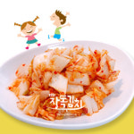 [장독 어린이배추김치] 맵지 않고 귀여운 국산 어린이용김치 어린이집납품 : 국산김치
