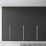 [미즌하임] 모던 그레이 여닫이 붙박이장_30cm : 우드앤무드