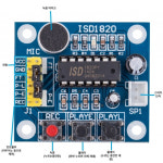 ISD1820 녹음 모듈 스피커 납땜 DM3422 : 도매키트