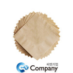 테이크아웃 칵테일 무지 냅킨 갈색 1박스 : 씨앤 몰