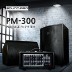 사운드프로 포터블 PA시스템 PM-300 스테이지파스 교회 음향기기 강의 행사 스피커 파워드믹서 PM300 : 주식회사 피스뮤직