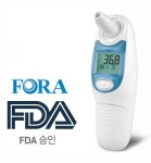 포라 귀 고막 적외선 전자 디지털 아기 가정용 접촉식 열 체온계/발열 체크기/블루 핑크 : 그린팜의료기