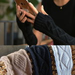 니트 롱 암워머 손목 팔 토시 핸드워머 장갑 방한용품 : 하이하키