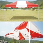캐노피 접이식 행사용 포장마차 장터 시장 플리마켓 암막 천막 15x30 화이트 블루 : 마레캠프-예스캐노피