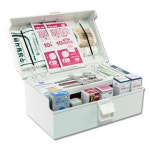 ABS재질 구급함(315X200X150mm) 응급처치구성품 17종 포함 구급상자 : 제이앤제이안전