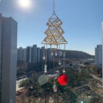 크리스마스 썬캐쳐 벽걸이 트리 성탄절 선물 (gold) : 조슬린의 우아한 공방