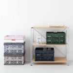 마켓비 폴딩 바스켓 팬트리 정리함 플라스틱 바구니 정리 바구니 8L 투톤 : 브랜디홈