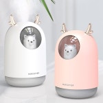 귀여운 이쁜 미니 무드등 강아지 가습기 휴대용 여행용 댕댕이 사무실 가정용 원룸 USB : 제파르몰