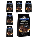 Ghirardelli Intense Dark Sea Salt Soiree 기라델리 씨솔트 소이리 인텐스 다크 초콜릿 117g 6팩 : 바이카우