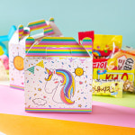   유니콘무지개간식 과자선물세트 /유치원 학교간식 행사 단체 응원간식 달달 사은품 답례품 어린이날 당충전 과자간식 꾸러미... 