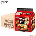 팔도 틈새라면 멀티 120g x 40봉 / 1박스 화끈한 매운맛 맵부심 봉지라면 : 마시자닷컴