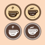 1-59 COFFEE 커피 더치커피 브런치카페 스티커주문제작 포장스티커 : 다원 스토리