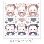 체크 케이프 스티커 인스 : 워리문구점