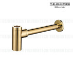 필로토 더죤테크 골드 벽배수 P트랩 세면기부속 비토117 : 욕실다움