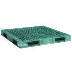 중량용 양면 파렛트 1500x1500x150mm (녹색) 32kg : 대신프라스틱