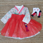 더수 한복 유아 꽃신 양말 : 더수