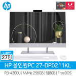 [예약판매]올인원PC 27-DP0211KL R3-4300U 256G 8G FreeDos DW : 대운네트웍스