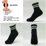 두줄삭스 도톰 두줄 스포츠 등산 작업용 요가 양말 발목 필라테스 레깅스 양말 : 디디댄스