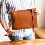 모두샵 수제 천연 가죽 서류봉투 서류케이스 서류보관함 이니셜 각인 가능 : MODOO Leather