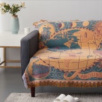 노르딕 세계지도 블랭킷 캠핑 담요 차박 소파커버 태피스트리 : 생활지혜