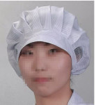 국산원단 제전모자 크린룸모자 방진모자 크린룸소모품 제전복모자 방진복 무진복 : 한국크린텍