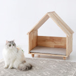 마켓비 BENKU 고무나무 원목 펫하우스 반려동물 반려견 반려묘 강아지 고양이 집 : 마켓비엔티