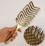 젖은머리용 브러쉬 플렉시 골드 벤트 유연한브러시 : 에이블리뷰티