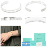 남자 티파니 아틀라스 뱅글 팔찌 실버 선물 생일 기념일 : 카나 부띠끄