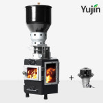 유진 10형 국산 육각 펠렛 화목 겸용 난로 고급 나무 장작 펠릿 캠핑 가정용 차박 펜션 : 까치몰