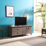 티비 선반 스탠드 받침대 장식장 수납 원룸 안방 좁은 집 공간 거치대 작은 폭 그레이 원목 낮은 우드 서랍 TV 다이 거실장 : 위드 오브젝트