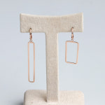 14K 모던스퀘어 귀걸이 JOE280 : 로렌스 주식회사