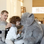 코끼리 애착인형 코비 특대형(75cm) 대형 소형 옷 가방 신제품 출시 : 한국헤리티지