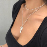 루이열쇠 은볼목걸이 실버925 : :엘로랑