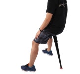 휴대용 접이식 지팡이 의자 등산 낚시 캠핑 미니 간이 보조 컴팩트 길이 높이 조절 체어 : 맘스셀렉트