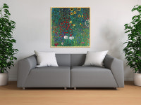 클림트 해바라기가 있는 정원 (인테리어 거실 명화 풍경화 액자 CM7617) : 아테네 액자 팩토리