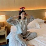 [집콕추천♡필수템][수면잠옷]빅카라 연그레이은하수커플잠옷set[커플추천][신혼부부추천] : 델리모던
