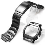 지샥 풀메탈 커스텀 스트랩 케이스 DW 5600 5025 5030 5035 5000 GB 5600 GWB5600 : 헤리티지스토어