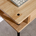 다원 심플 원목 1200/1500 철재책상 : 다다원홈