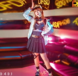 D4DJ 야마테 쿄코 코스프레 의상 풀 세트 Peaky P-key 피키피키 : 루피몰