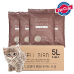 [펫클럽] 벨버드 고양이 벤토나이트모래 무향 5L x 4개 : 펫클럽