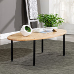 다원 심플 원목 타원형 원형 거실테이블 : 다다원홈