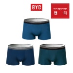 BYC 남자주니어 아웃밴드 드로즈 팬티 폴리스판 드로즈 팬티 3매입 팬티세트 주니어팬티 : 해와달속옷